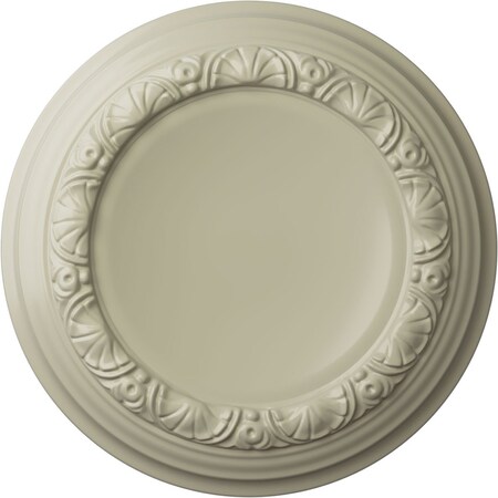 Ekena Millwork Carlsbad Ceiling Medallion (Fits Canopies up to 7 7/8"), 12 1/2"OD x 1 1/2"P, Clear Yellow CM12CACYF
